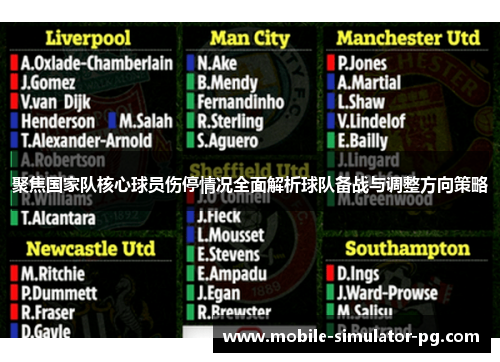 聚焦国家队核心球员伤停情况全面解析球队备战与调整方向策略